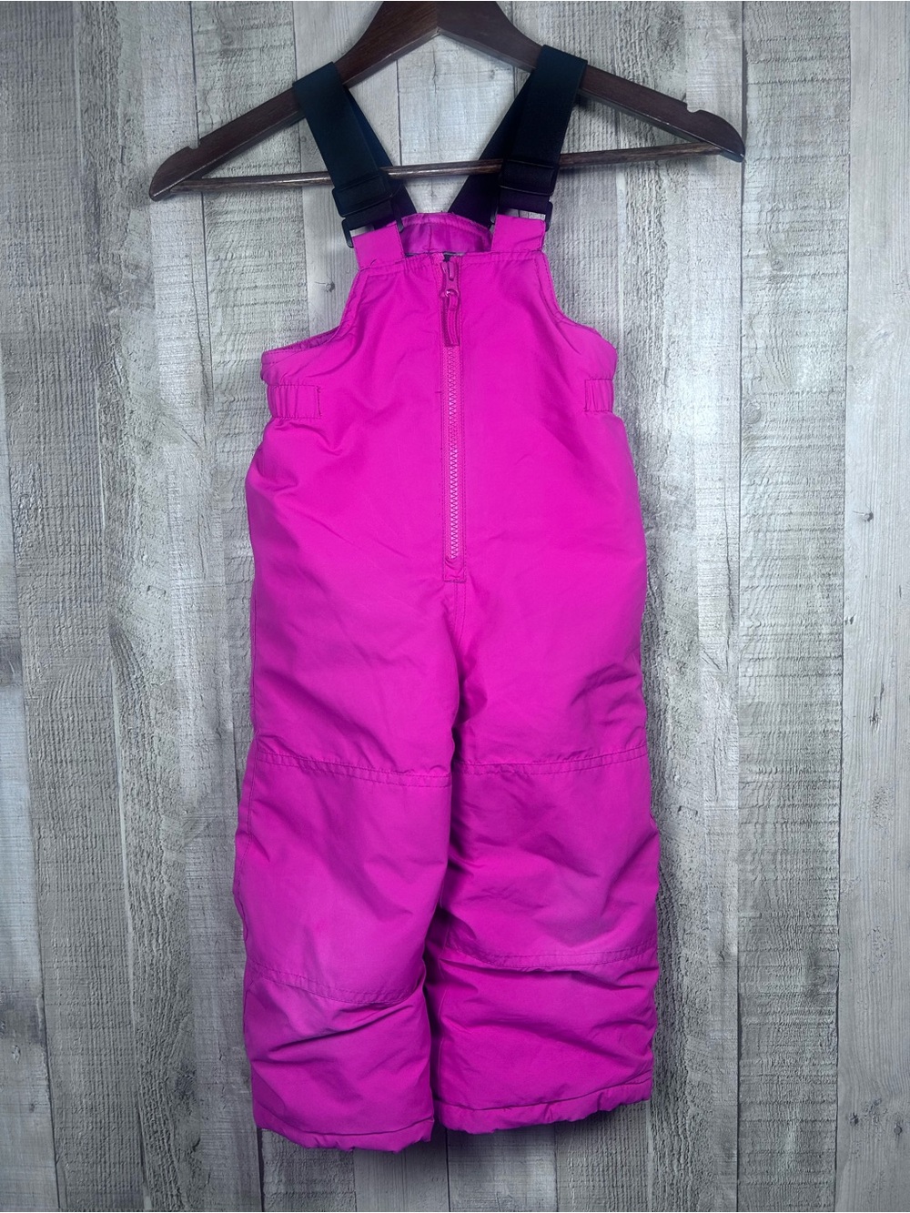 Gusti Girls Size 2T Pink Insulated Snow Bib Pants Adjustable Suspenders